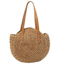 Upload image to gallery, sac en rotin tendance marron beige sac de plage be cover
