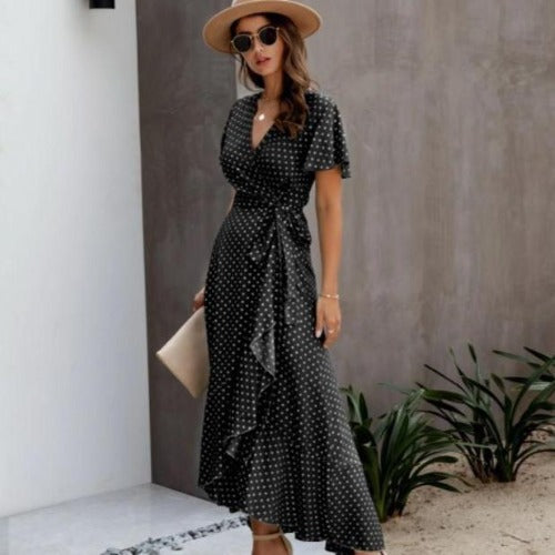 robe longue courte robe de cocktail robe de soiréeété plage légère coton polyester 